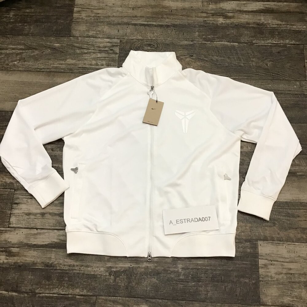 NWT Nike Kobe Bryant Halo White Full Zip Jacket FZ0936-100 Sz Large  $130 RETAIL